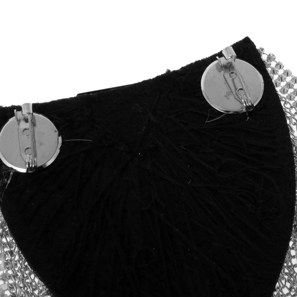 2 Pairs Military Party Star Tassel Link Chain Epaulet Shoulder Boards Badge