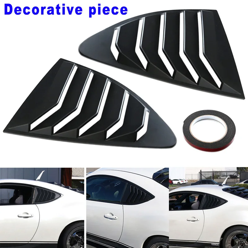 2019 2pcs Car Window Rear Louver Cover Panel 1 Double Sided Tape for