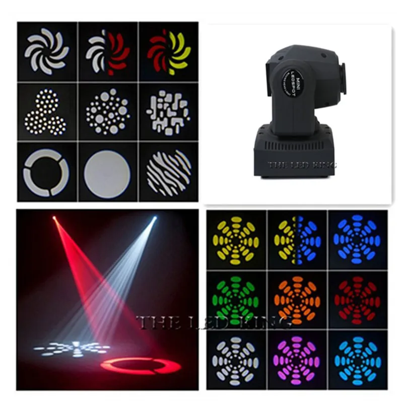 

(4 pieces/lot) moving 90w LED Moving Head gobo Light led dmx 512 control mini dj diso moving heads 60w