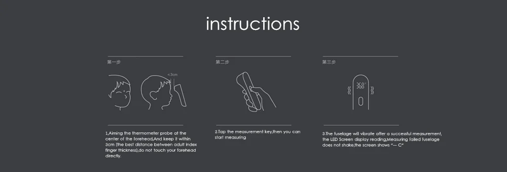 Mijia iHealth термометр Точный Цифровой жар инфракрасный медицинский термометр бесконтактный измерительный светодиодный, показанный для детей и взрослых
