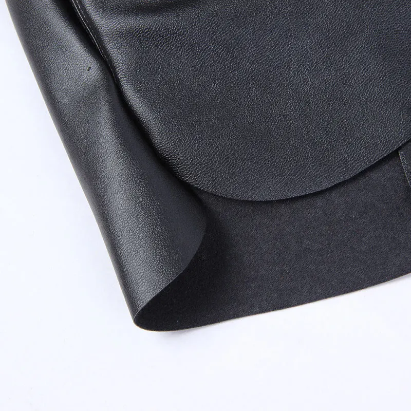 BIVIGAOS Модные женские повседневные шорты из PU искусственной кожи европейский стиль Эластичный Талия черный кожаные свободные шорты широкие шорты для женщин