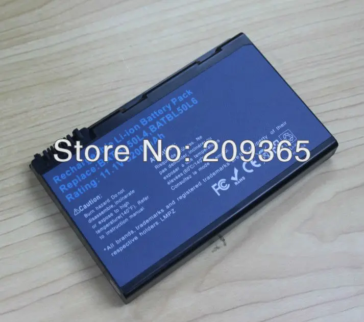 Ноутбук Батарея для acer Aspire 3100 3102 3650 3690 5100 5610 5610Z 5630 5650 5680 9110