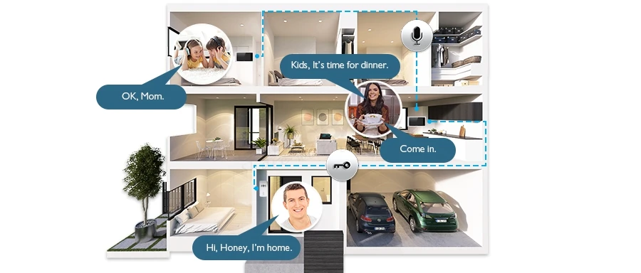 Homsur 7 "видео домофон вызова системы 1C1M + Электрический замок серебро камера для квартиры