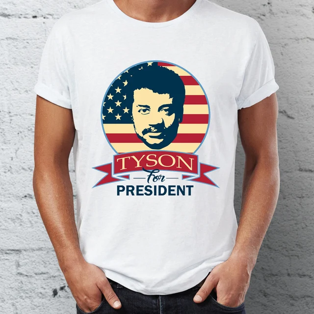 Men's T Shirt Tyson for President Neil Degrasse Tyson Cosmos Tee-in T-Shirts from Men's Clothing 