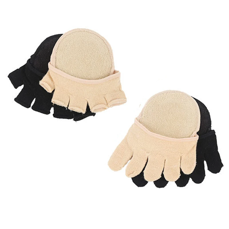 1Pair Cotton Toe Corrector Foot Pads Sock for Pedicure High Heels Toe Protector Feet Care Tool Separators Toe Socks Orthopedic