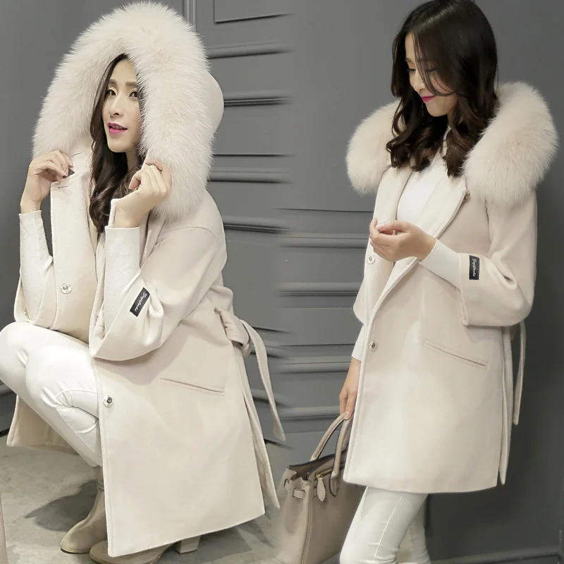 Женское кашемировое пальто новинка 2020 модное зимнее женское средней длины