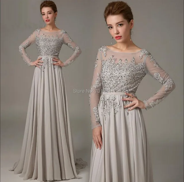 Grey Evening Dresses