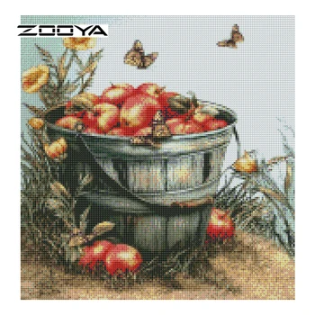 

ZOOYA Diamond Painting Butterfly Diamond Mosaic Diamond Embroidery Flowers Painting Rhinestones Stickers Needlework DIY RF1610
