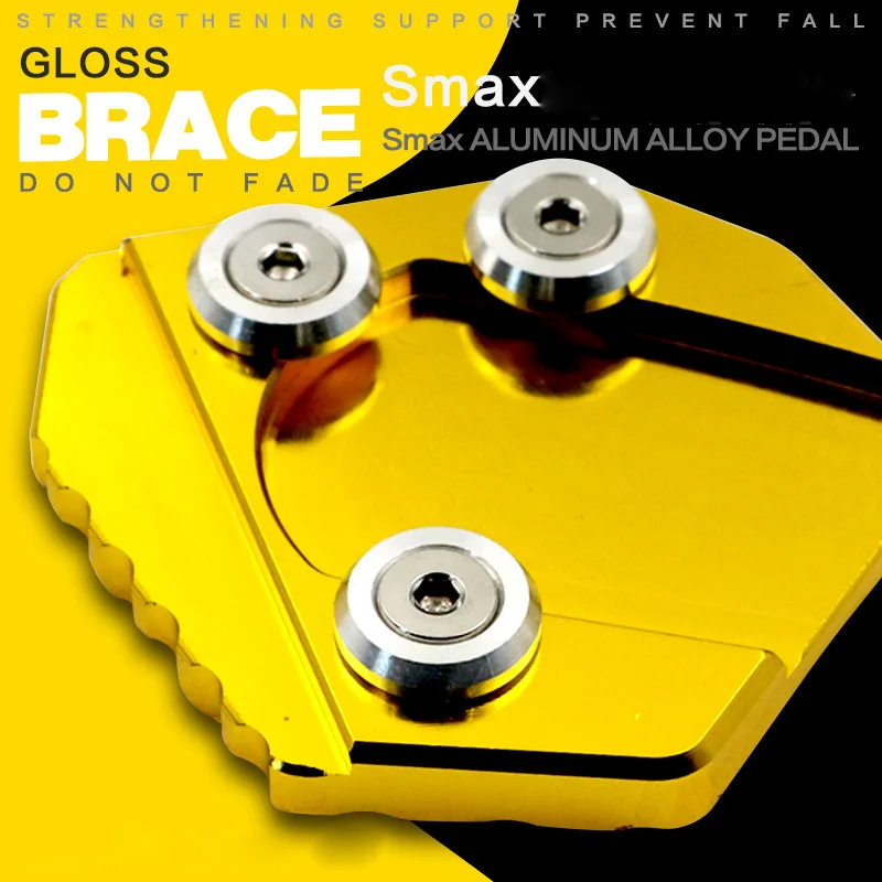 For YAMAHA Smax Motorcycle Foot Stand Brace Motocross Alloy Pedal Pads
