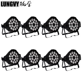 

Free Shipping 8pcs/lot 18X15W Led Par Stage 5 in1 RGBWA Led Par Can Light
