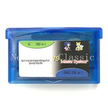 Новое поступление 256 в 1(150 8 бит+ 106 16 бит) игровая Карта памяти Коллекция мультикарт для 32 бит видеоигры картридж консольная карта