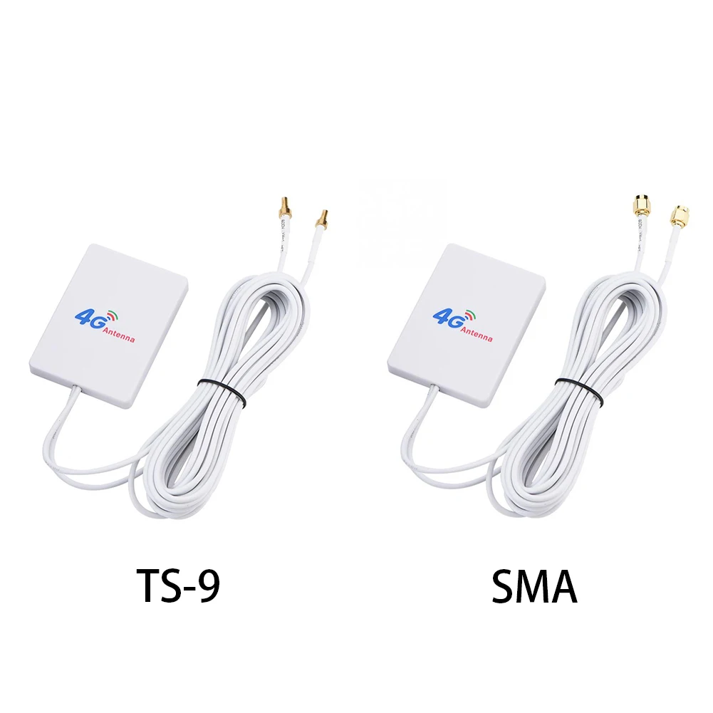 Двойной разъем вертикальный SMA TS-9 белый усилитель сигнала 28DBI wifi кабель 4G 3g внешняя сеть антенна широкополосная LTE антенна