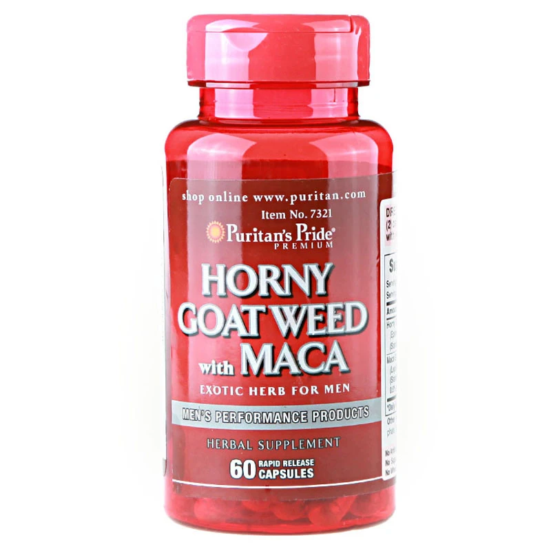 

USA Horny Goat Weed with Maca 500 mg / 75 mg-60 Capsules free shipping