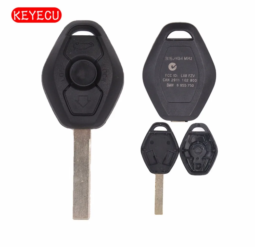 Keyecu Replacement Remote Key Shell for BMW Z3 Z4 X3 X5 E36 325i 3 5 7