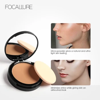 

NEW FOCALLURE 3 Colors Make Up Face Powder Bronzer Highlighter Shimmer Brighten Palette Contour Cosmetics Face Pressed Powder