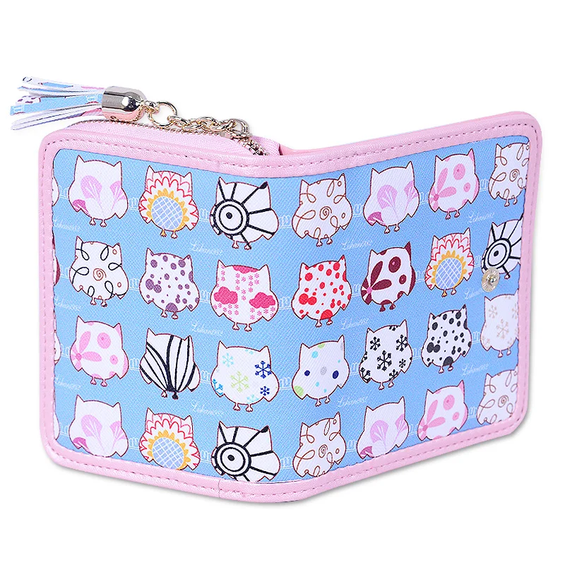 CUTE Ladies Wallet Leather Women Wallet Short Purse Cheap Female