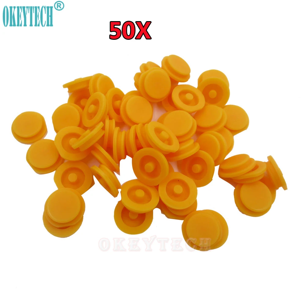 

OkeyTech 50Pcs/lot Rubber Skin 1 Button Key Pad Car Key Shell Good Quality For Mercedes Benz Smart Pad Fob Case Remote Key Pad