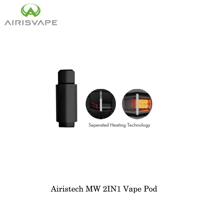 Электронная сигарета Airistech MW 2 в 1 вейп POD 420 мАч с керамической камерой резьба 510
