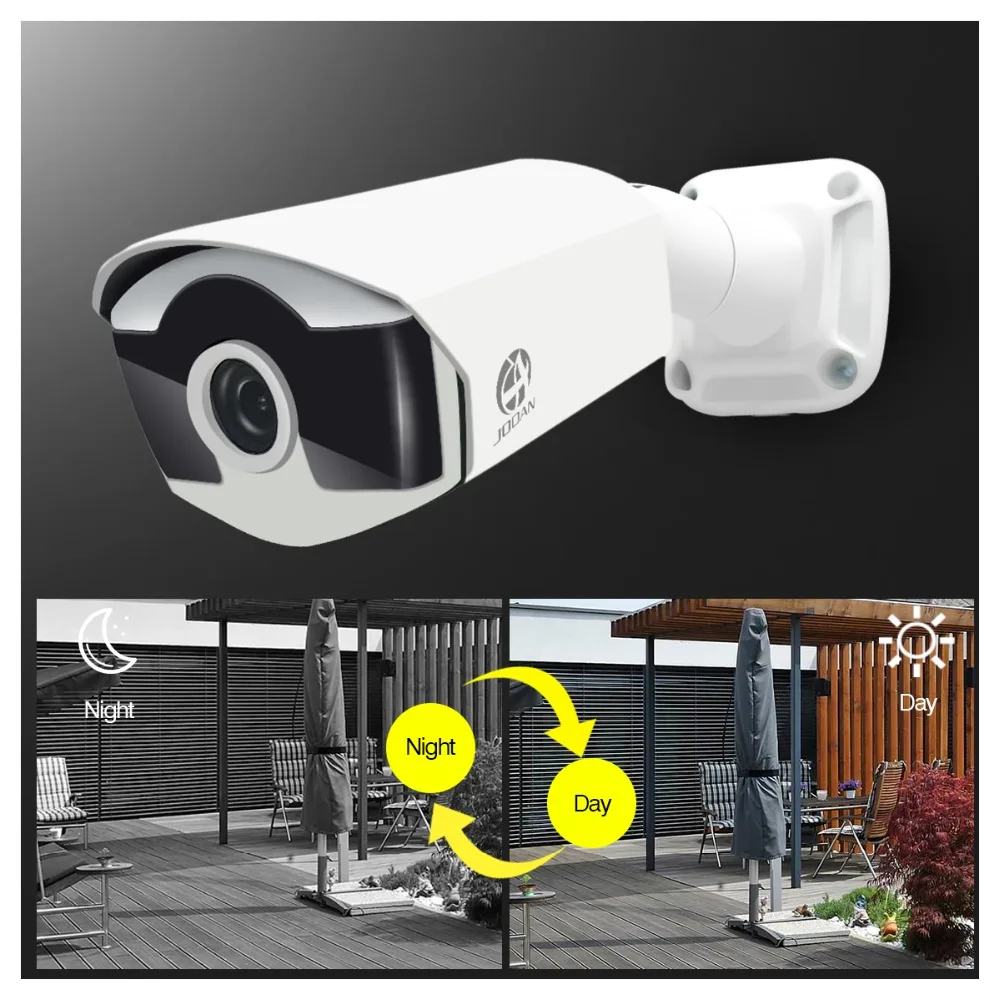 JOOAN H.265 ip-камера безопасности POE 4MP уличная водонепроницаемая IP66 CCTV камера P2P видеонаблюдение Домашняя безопасность ONVIF 48 в PoE