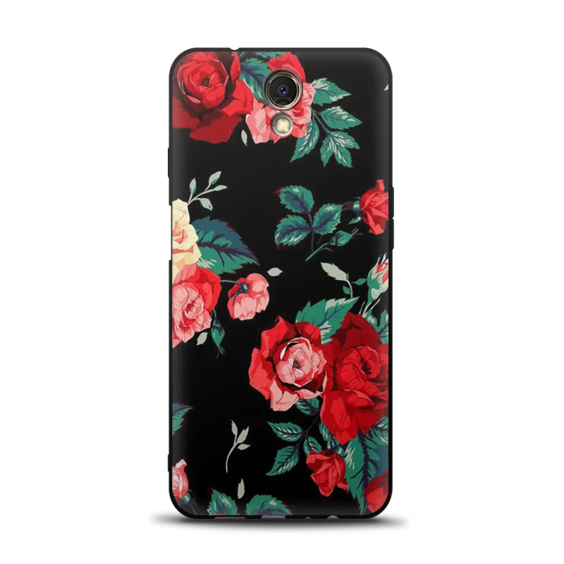 meizu back cover JURCHEN Black Matte Soft Tpu Silicone Case For Meizu M6S 5.7" Cute Cartoon Printing Luxury Back Bags For Meizu M6S Case Cover cases for meizu belt Cases For Meizu