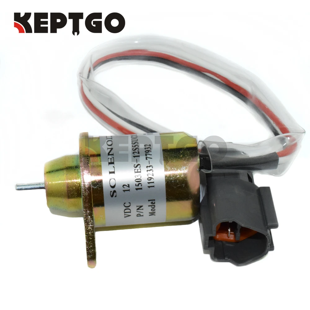 Моторное топливо закрытое от Соленоидный клапан выключения 12 V 119233-77932 1503ES-12S5SUC12S для трактора John Deere Yanmar