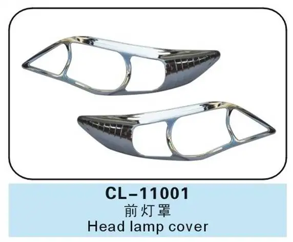 

2pcs ABS Chrome Car HEAD LAMP COVER for toyota corolla 2011 accessories