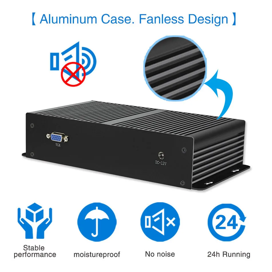 Мини ПК 6* LAN Gigabit Ethernet Celeron 1007U безвентиляторный промышленный ПК ВПН обслуживает маршрутизатор брандмауэр Pfsense Windows XP