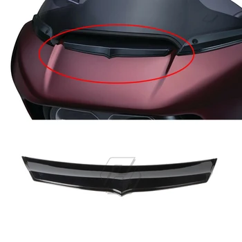 

Glossy Black Motorcycle Accessorie Front Fairing Vent Trim Accent Case for Harley Road Glide 2015 - 2019