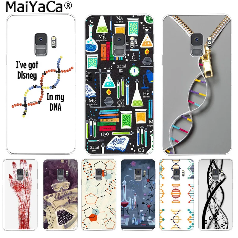 MaiYaCa Ретро DNA наука иллюстрация Модный чехол для телефона Samsung S9 plus S5 S6 S6edge S6plus S7