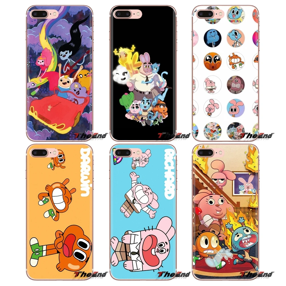 

For HTC One U11 U12 X9 M7 M8 A9 M9 M10 E9 Plus Desire 630 530 626 628 816 820 830 Soft Cases Covers The Amazing World of Gumball