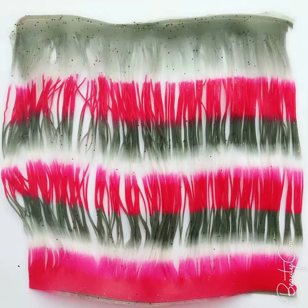 

Fishing Lure Silicone Skirt Layers,Silicone Skirt Material for Tackle Craft, DIY Spinner, Rubber Jigs, Buzzbait---259