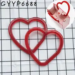 2-20 шт. супер компресс с солью Красный love shaped Ручка в форме сердца жесткий портативный маленький мешок уход ручные сумки для Diy аксессуары