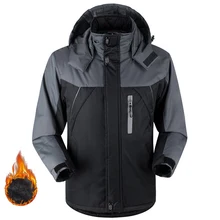 Утолщенная зимняя флисовая куртка и пальто, верхняя одежда, водонепроницаемая ветрозащитная теплая альпинистская куртка, Мужская ветровка, пуховики