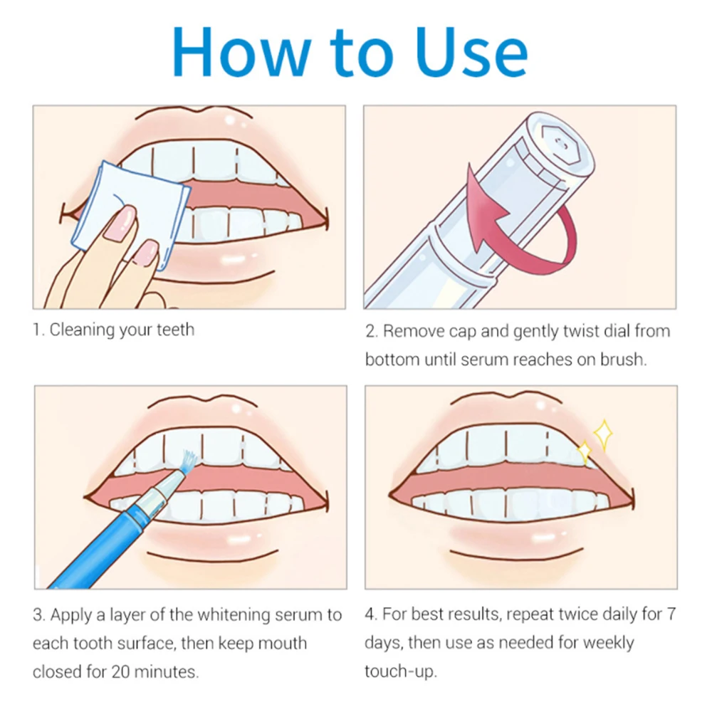 Отбеливающая ручка для зубов Очищающая сыворотка удаляет очистку зубного камня желтые пятна гигиена полости рта гель для отбеливания зубов