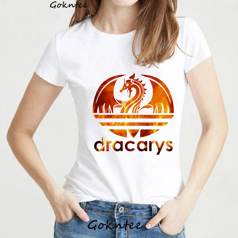 Dracarys, женская футболка, мама драконов, принт, Винтаж, dames, забавная футболка, Игра престолов, harajuku, летние топы, футболка, femme - Цвет: x50305