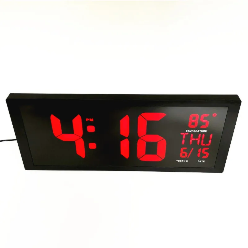 

Big number Led digital clocks week date home living room bedroom deco desktop temperature wall clock watch xyzTime-901-clock