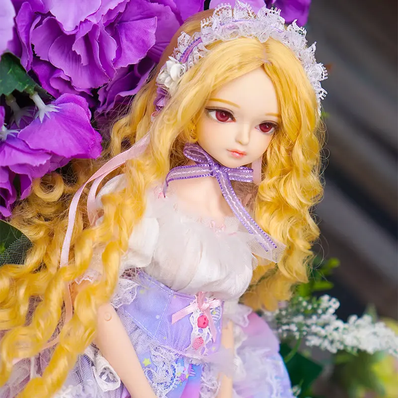 Стиль 45 см шарнирная кукла в платье принцессы 18 дюймов BJD кукла с модными длинные локоны волосы Водонепроницаемая Смола тело кукла игрушка