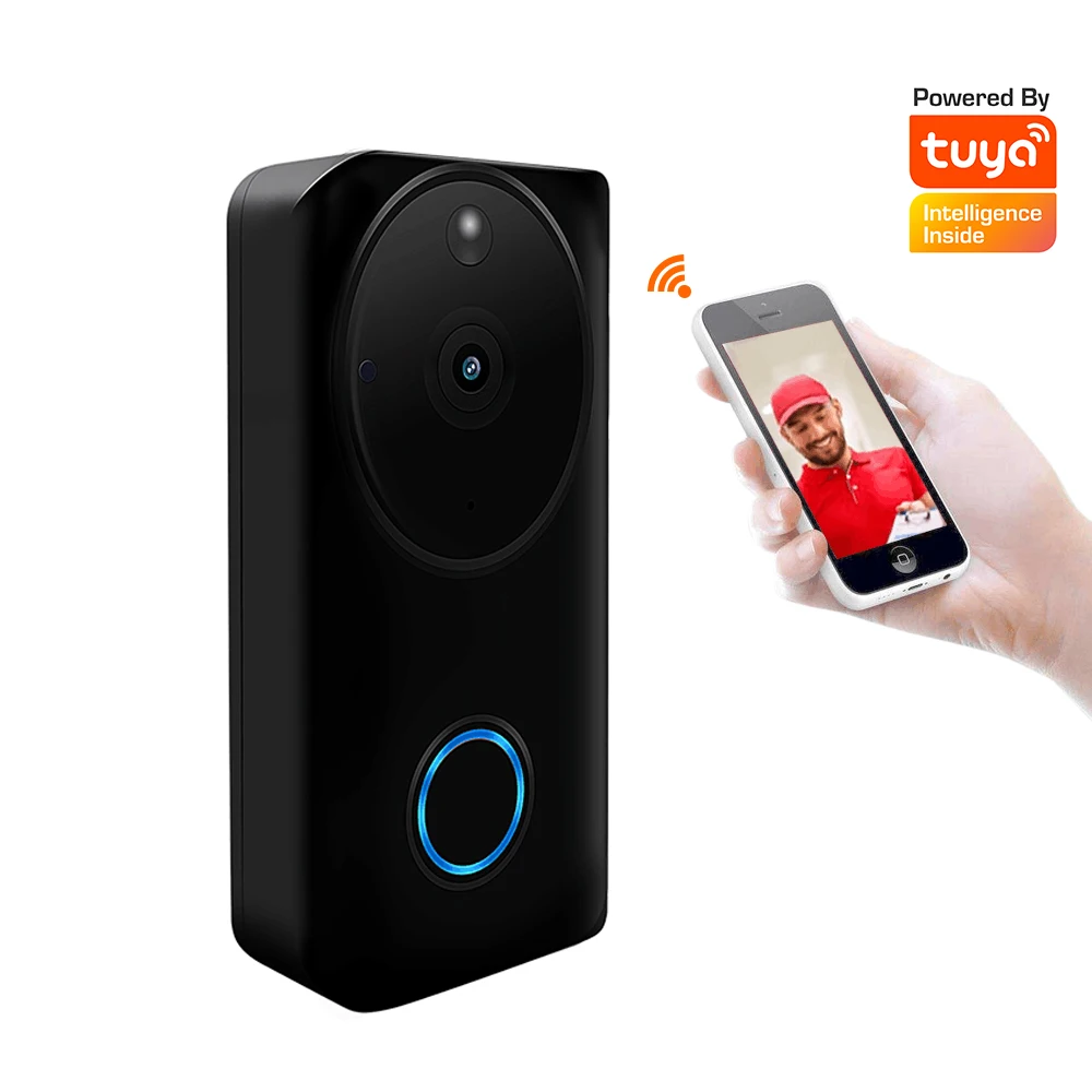 

Keeper 2019 new Wireless IP WiFi Doorbell rectangle Tuya Two-way 720P security Video Camera Phone indoor home 3