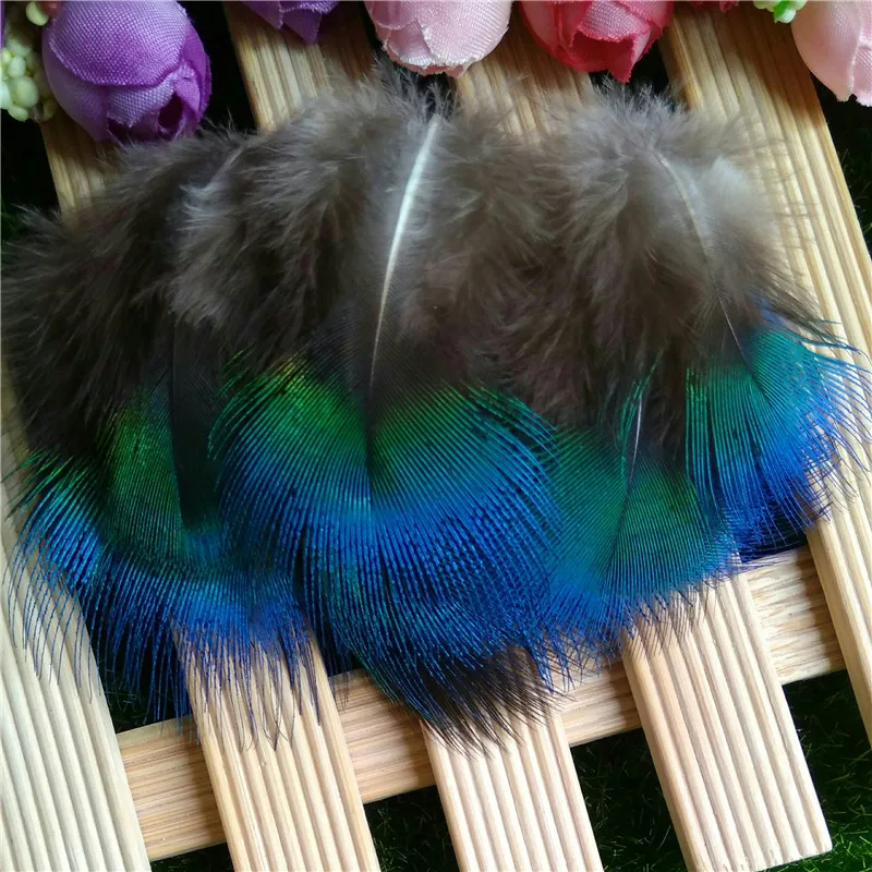 20pcs Natural quality BLUE Peacock Feathers Bulk Cheap Peacock Feathers