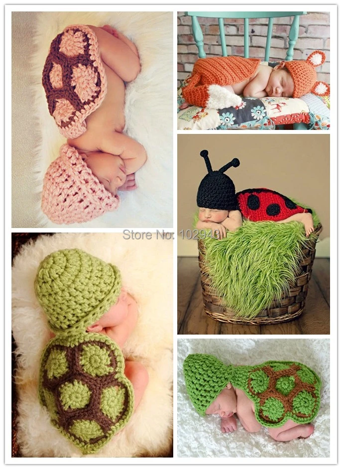 Mickey Mouse Costume Bébé Nouveau-né Infant Kids Crochet Knit Costume Photo Props