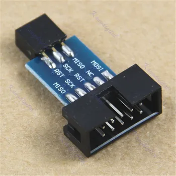 

10Pin Convert To Standard 6 Pin Adapter Board For ATMEL STK500 AVRISP USBASP