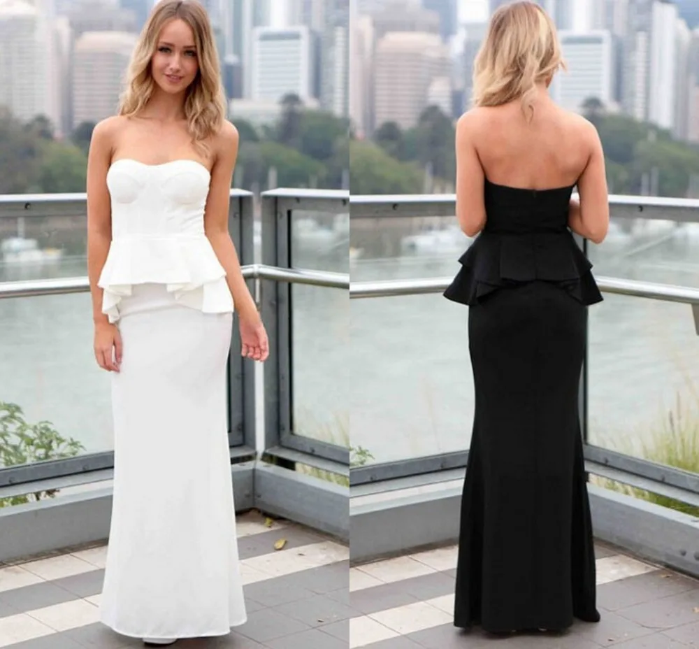 plain evening gowns