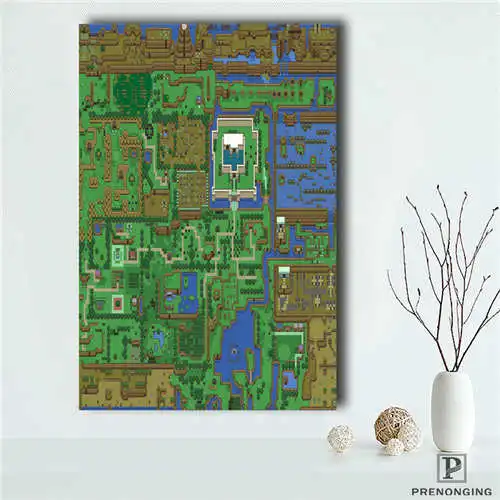 

Custom The Legend of Zelda Map (1)@ Printing Posters Cloth Fabric Wall Art Pictures For Living Room Decor#18-12-10-18-59