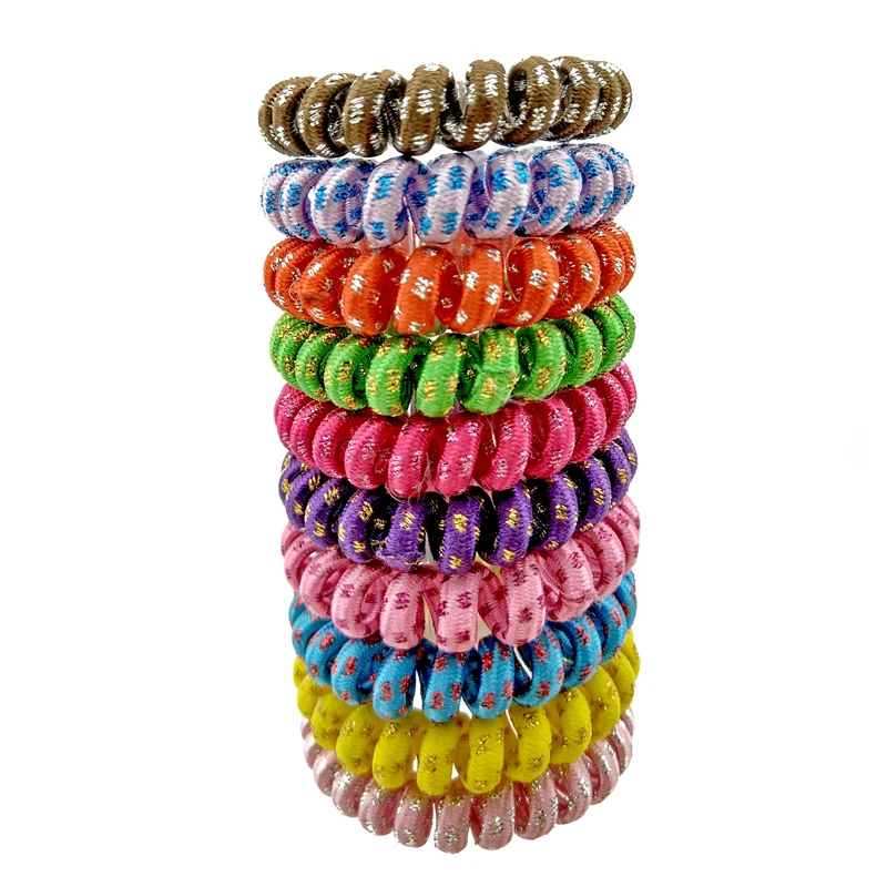 

3Pcs/Lot Size 5.5CM Cloth Telephone Line Elastic Hair Bands Headbands For Women Hair Accessories Women Rubber Bands Hair Ropes