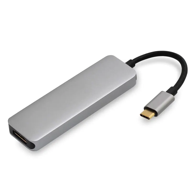 Док станция Thunderbolt 3 hub usbc USB Type C к HDMI 0 кабель TF SD карта 5 в 1 разветвитель адаптера