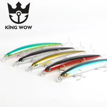 

5Pc Fishing Lures Minnow Wobblers 155mm19g Diving All WaterHard Bait Long Casting Minnow Fishing Accessories Tungsten crank bait