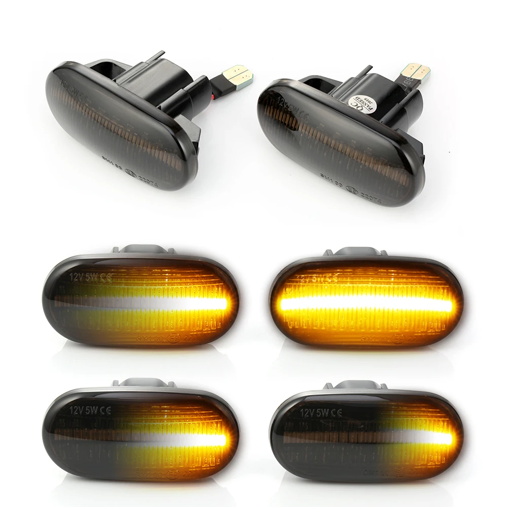

2pcs Led Amber Dynamic Sequential Blinker Side Marker Light Turn Signal Light For HONDA Civic Acura Del Sol Integra S2000