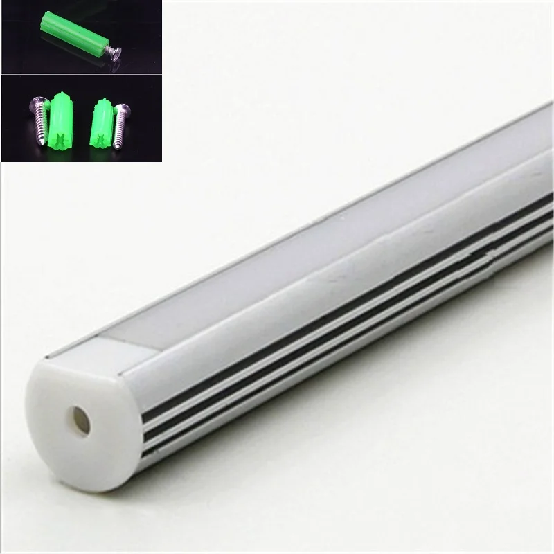 

10pcs/lot 40inch round led aluminium profile for 11mm PCB board,led hard strip housing. led bar light channel with cover