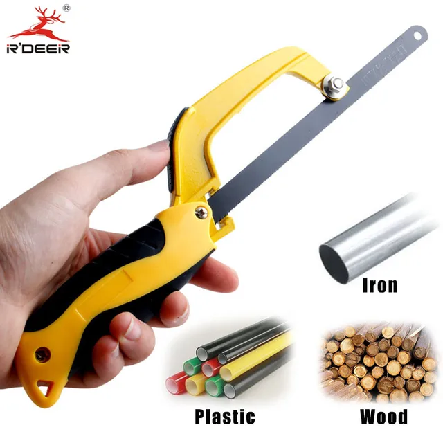 RDEER 10" Hand Saw Aluminum Alloy With DIY With Hacksaw Hand Tools