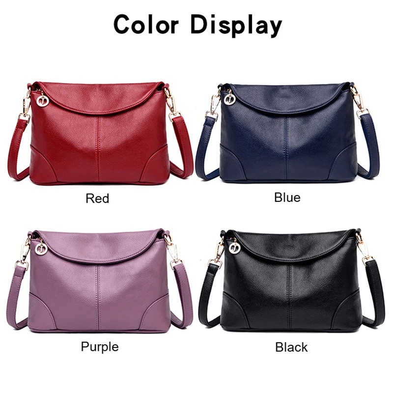 جديد أنيقة حقيبة كتف للنساء 2019 أزياء والجلود مغلف Crossbody حقيبة مع 2 الكتف الأشرطة الأسود الأزرق الأرجواني الأحمر جديد أنيقة حقيبة كتف للنساء 2019 أزياء والجلود مغلف Crossbody حقيبة مع 2 الكتف الأشرطة الأسود الأزرق الأرجواني الأحمر